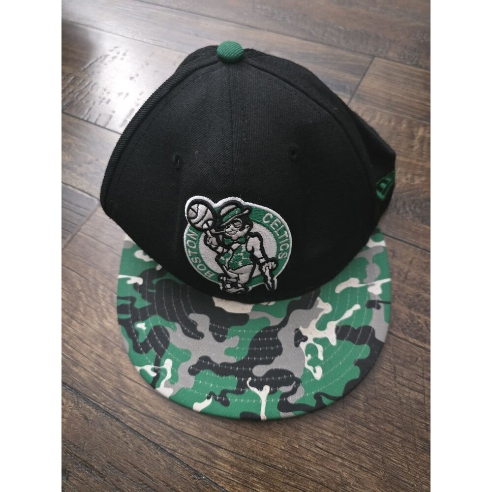 Boston Celtics New Era 59Fifty Fitted Hat 7 1/8 Hardwood Classics Black Camo